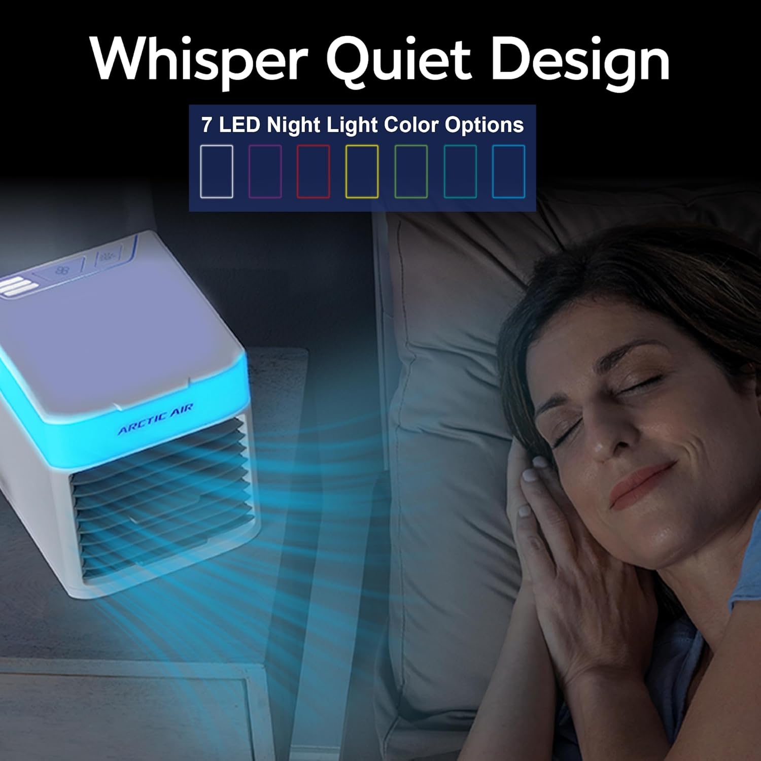 Climatiseur portable - Rafraîchit et humidifie l'air de la pièce
