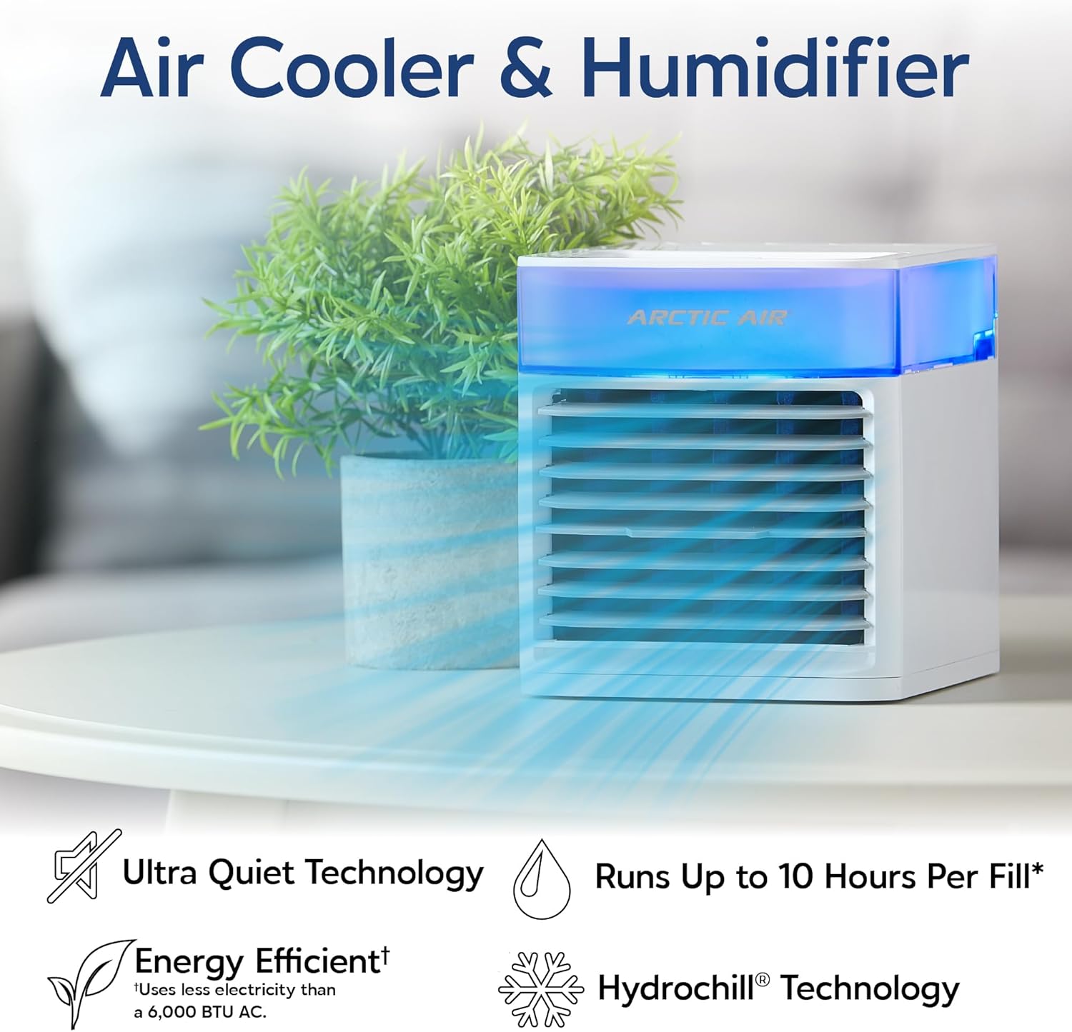 Climatiseur portable - Rafraîchit et humidifie l'air de la pièce